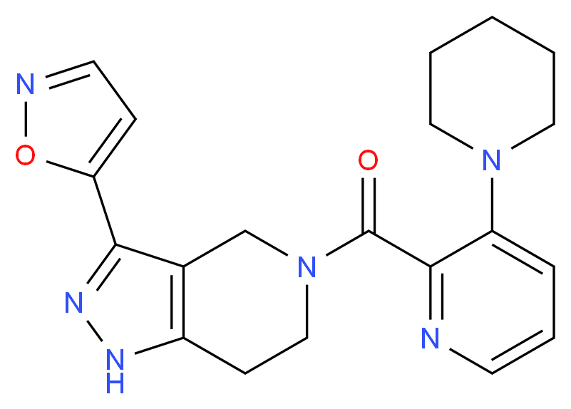 3-isoxazol-5-yl-5-[(3-piperidin-1-ylpyridin-2-yl)carbonyl]-4,5,6,7-tetrahydro-1H-pyrazolo[4,3-c]pyridine_Molecular_structure_CAS_)