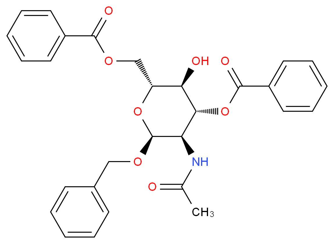 Benzyl 2-Acetamido-3,6-di-O-benzoyl-2-deoxy-α-D-glucopyranoside_Molecular_structure_CAS_82827-77-8)