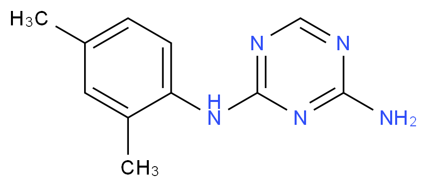 N-(2,4-Dimethylphenyl)-1,3,5-triazine-2,4-diamine_Molecular_structure_CAS_)