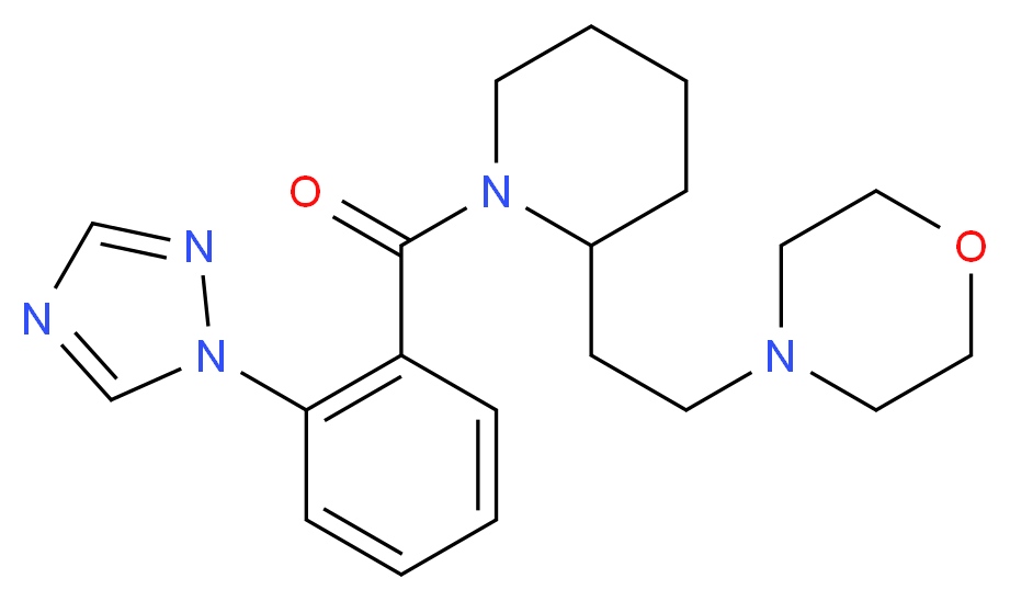 4-(2-{1-[2-(1H-1,2,4-triazol-1-yl)benzoyl]-2-piperidinyl}ethyl)morpholine_Molecular_structure_CAS_)