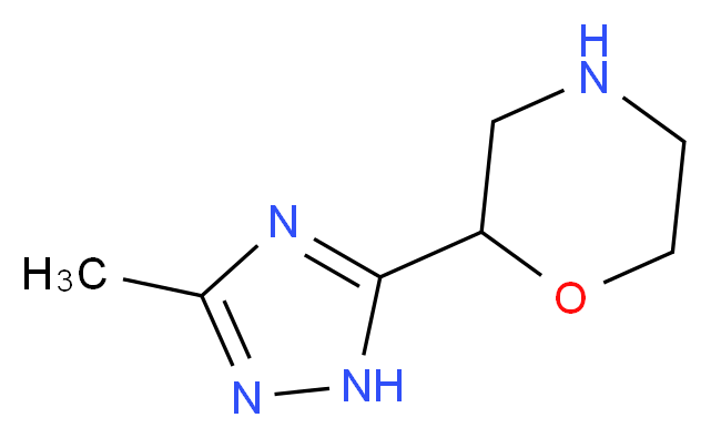2-(3-methyl-1H-1,2,4-triazol-5-yl)morpholine_Molecular_structure_CAS_)