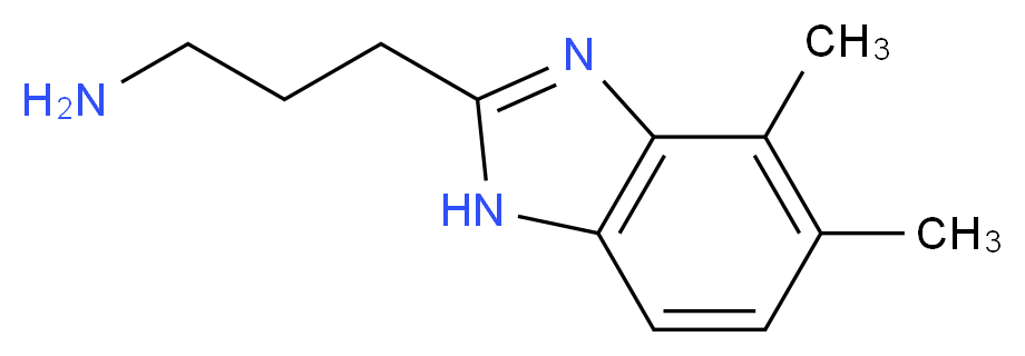 3-(4,5-Dimethyl-1H-benzimidazol-2-yl)-propan-1-amine_Molecular_structure_CAS_)