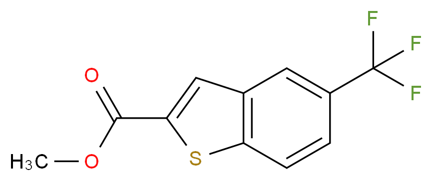 Methyl 5-(trifluoromethyl)-1-benzothiophene-2-carboxylate_Molecular_structure_CAS_146137-92-0)