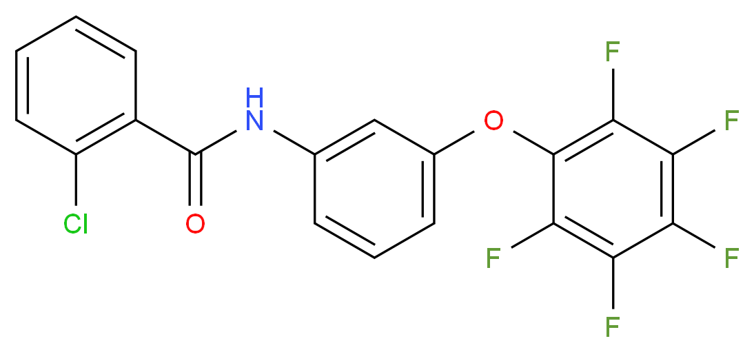 N1-[3-(2,3,4,5,6-pentafluorophenoxy)phenyl]-2-chlorobenzamide_Molecular_structure_CAS_)