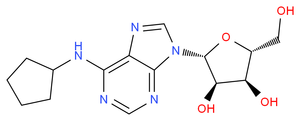 N<sup>6</sup>-CYCLOPENTYLADENOSINE_Molecular_structure_CAS_41552-82-3)