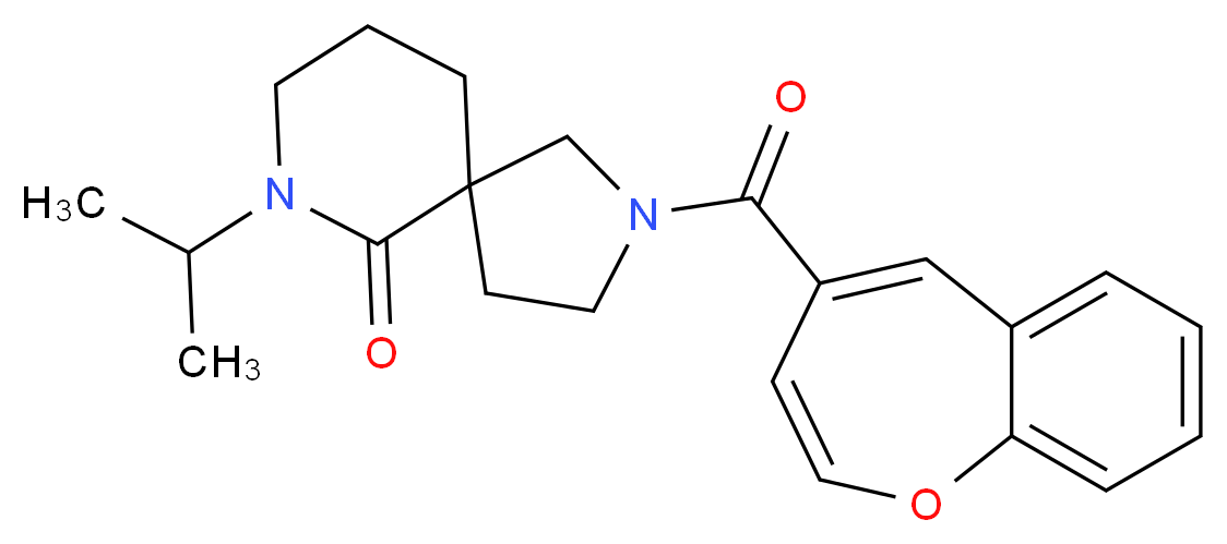 2-(1-benzoxepin-4-ylcarbonyl)-7-isopropyl-2,7-diazaspiro[4.5]decan-6-one_Molecular_structure_CAS_)