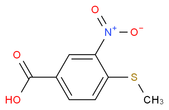 4-(methylthio)-3-nitrobenzoic acid_Molecular_structure_CAS_64399-24-2)