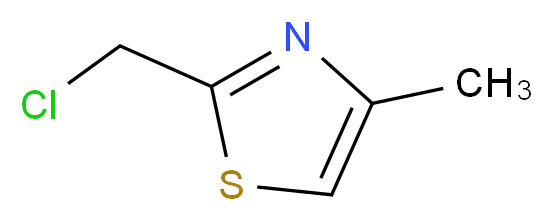 2-(chloromethyl)-4-methyl-1,3-thiazole_Molecular_structure_CAS_)