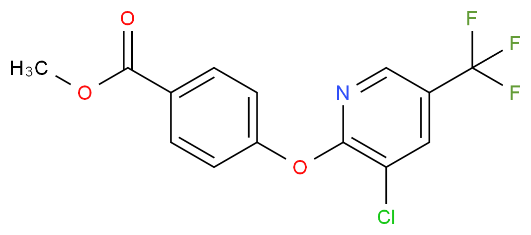Methyl 4-{[3-chloro-5-(trifluoromethyl)-2-pyridinyl]oxy}benzenecarboxylate_Molecular_structure_CAS_7382-40-3)