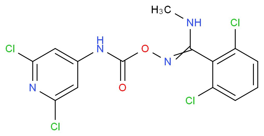 2,6-dichloro-N'-({[(2,6-dichloropyridin-4-yl)amino]carbonyl}oxy)-N-methylbenzenecarboximidamide_Molecular_structure_CAS_)