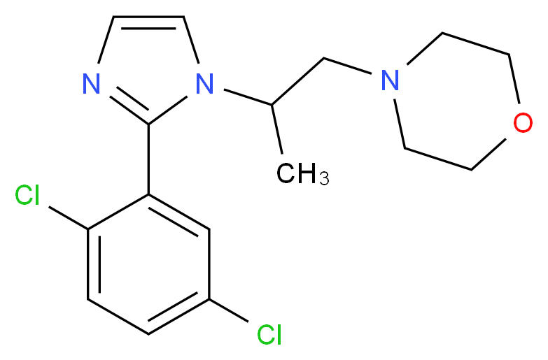 4-{2-[2-(2,5-dichlorophenyl)-1H-imidazol-1-yl]propyl}morpholine_Molecular_structure_CAS_)