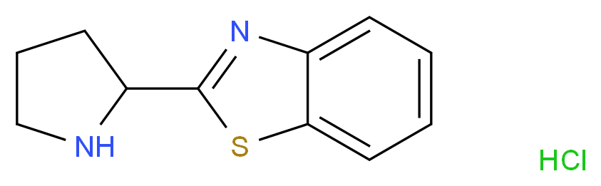 2-pyrrolidin-2-yl-1,3-benzothiazole hydrochloride_Molecular_structure_CAS_)