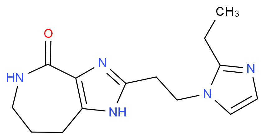 2-[2-(2-ethyl-1H-imidazol-1-yl)ethyl]-5,6,7,8-tetrahydroimidazo[4,5-c]azepin-4(1H)-one_Molecular_structure_CAS_)