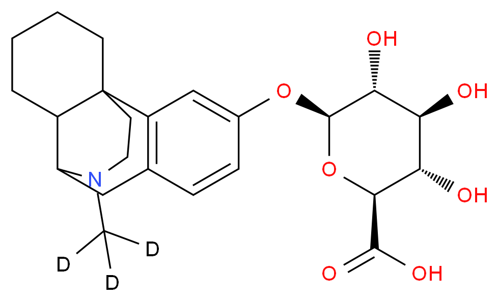 Dextrorphan-d3 β-D-O-Glucuronide_Molecular_structure_CAS_524713-58-4)
