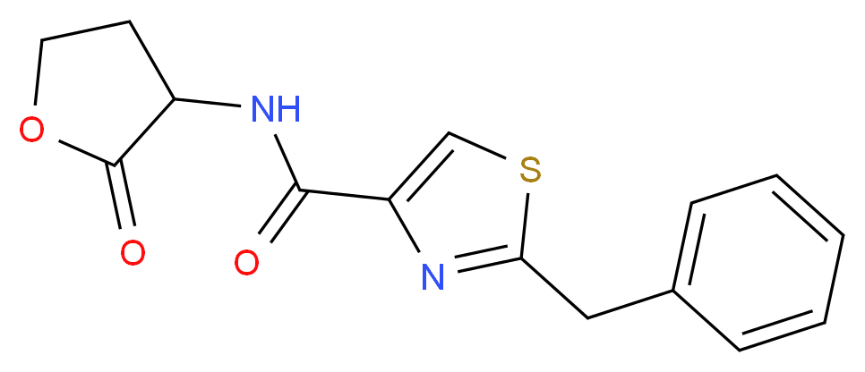 2-benzyl-N-(2-oxotetrahydro-3-furanyl)-1,3-thiazole-4-carboxamide_Molecular_structure_CAS_)