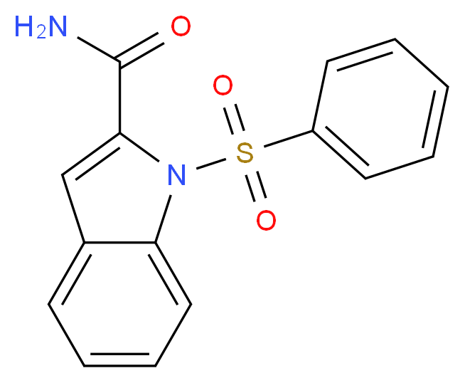 1-(PHENYLSULFONYL)-1H-INDOLE-2-CARBOXAMIDE_Molecular_structure_CAS_540740-47-4)