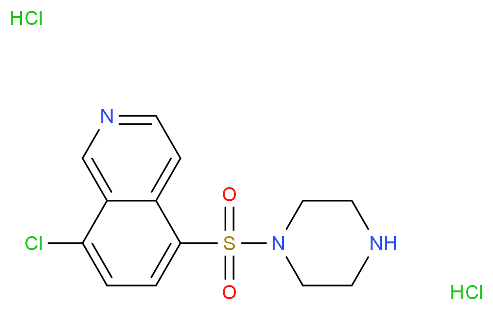 1-(8-Chloroisoquinolin-5-ylsulphonyl)piperazine dihydrochloride_Molecular_structure_CAS_)