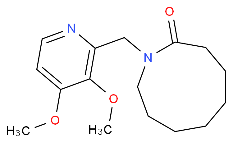 1-[(3,4-dimethoxypyridin-2-yl)methyl]azonan-2-one_Molecular_structure_CAS_)