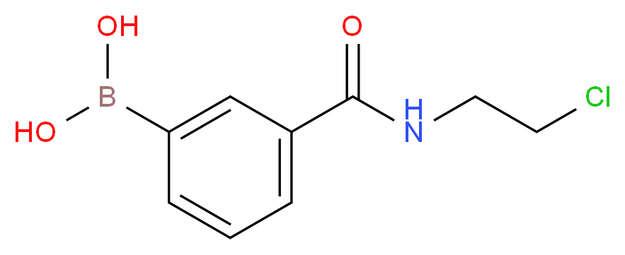 3-(2-Chloroethylcarbamoyl)benzeneboronic acid 96%_Molecular_structure_CAS_874288-12-7)