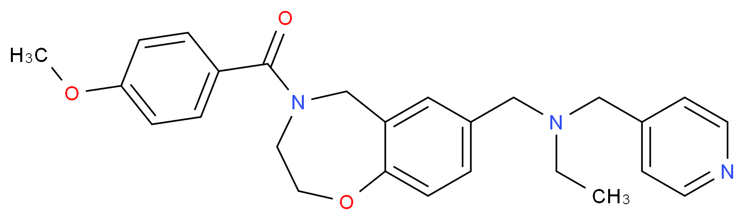 N-{[4-(4-methoxybenzoyl)-2,3,4,5-tetrahydro-1,4-benzoxazepin-7-yl]methyl}-N-(4-pyridinylmethyl)ethanamine_Molecular_structure_CAS_)