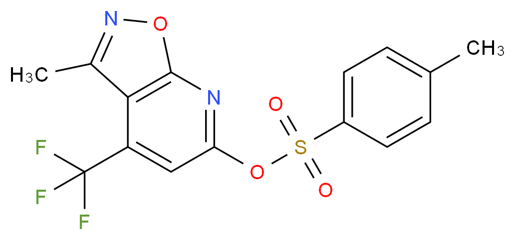 3-methyl-4-(trifluoromethyl)isoxazolo[5,4-b]pyridin-6-yl 4-methylbenzenesulfonate_Molecular_structure_CAS_)