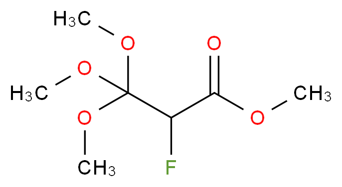 Methyl 2-fluoro-3,3,3-trimethoxypropanoate 97%_Molecular_structure_CAS_77778-66-6)
