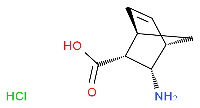 (1R,2R,3S,4S)-(-)-3-AMINOBICYCLO[2.2.1]HEPT-5-ENE-2-CARBOXYLIC ACID HYDROCHLORIDE_Molecular_structure_CAS_677757-34-5)