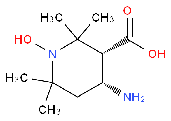 (3R,4R)-4-Amino-1-oxyl-2,2,6,6-tetramethylpiperidine-3-carboxylic Acid_Molecular_structure_CAS_691364-99-5)