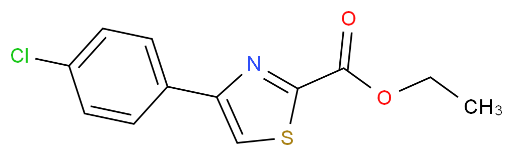 Ethyl 4-(4-chlorophenyl)-1,3-thiazole-2-carboxylate_Molecular_structure_CAS_75680-91-0)