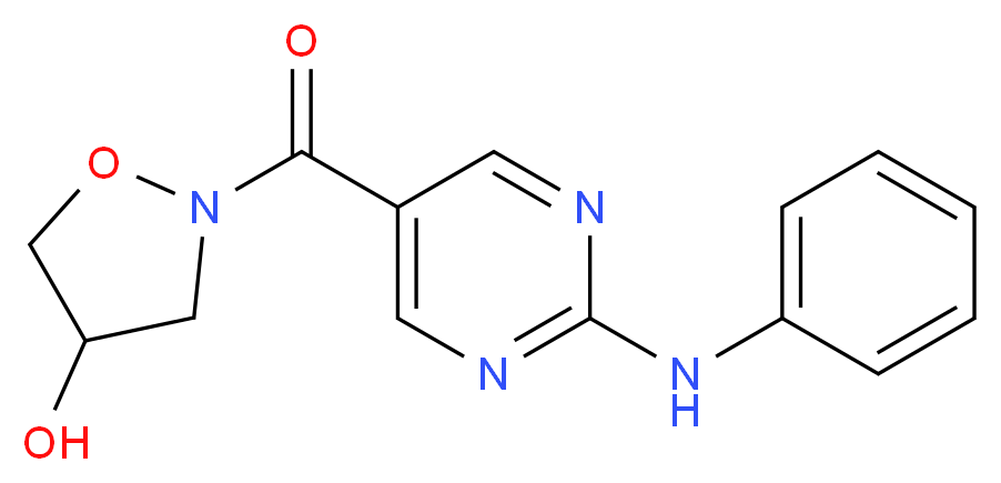 2-[(2-anilino-5-pyrimidinyl)carbonyl]-4-isoxazolidinol_Molecular_structure_CAS_)