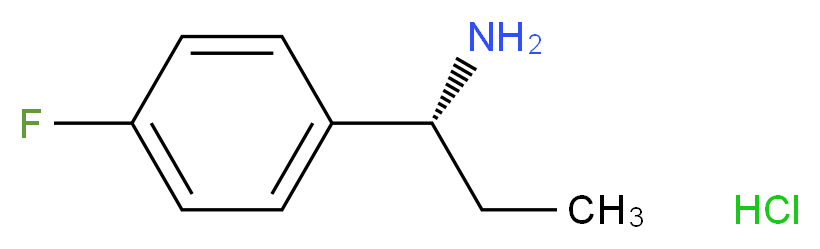 (1R)-1-(4-Fluorophenyl)propylamine hydrochloride_Molecular_structure_CAS_1169576-95-7)