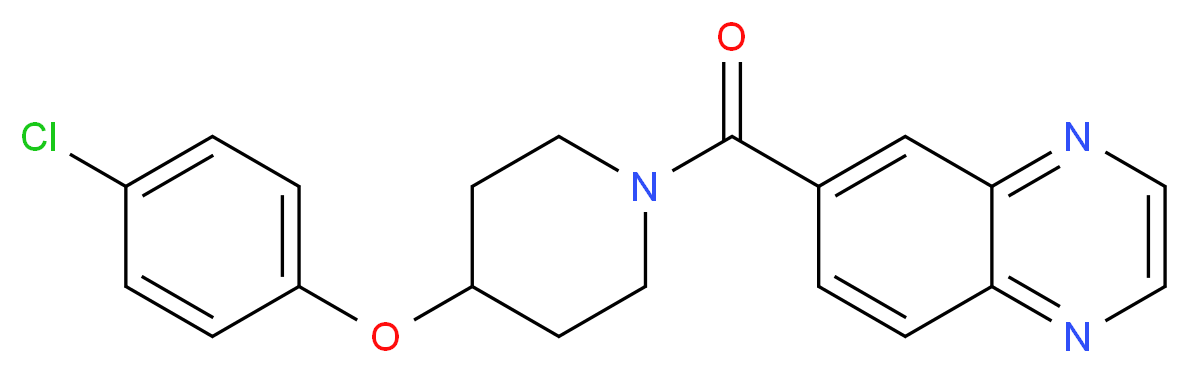 6-{[4-(4-chlorophenoxy)-1-piperidinyl]carbonyl}quinoxaline_Molecular_structure_CAS_)