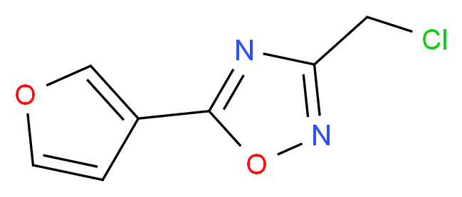 3-(chloromethyl)-5-(furan-3-yl)-1,2,4-oxadiazole_Molecular_structure_CAS_)