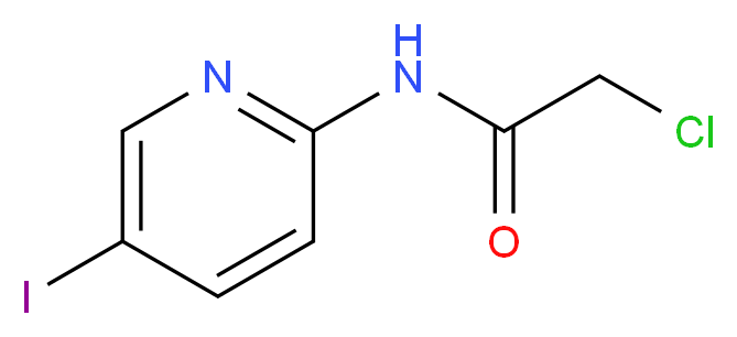 2-Chloro-N-(5-iodo-2-pyridinyl)acetamide_Molecular_structure_CAS_)