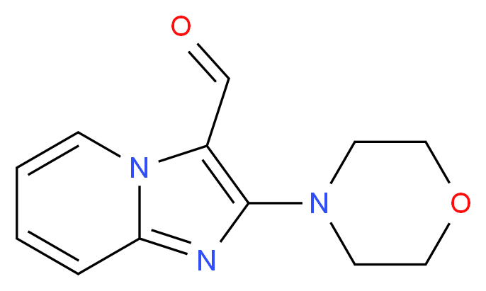 2-(morpholin-4-yl)imidazo[1,2-a]pyridine-3-carbaldehyde_Molecular_structure_CAS_)