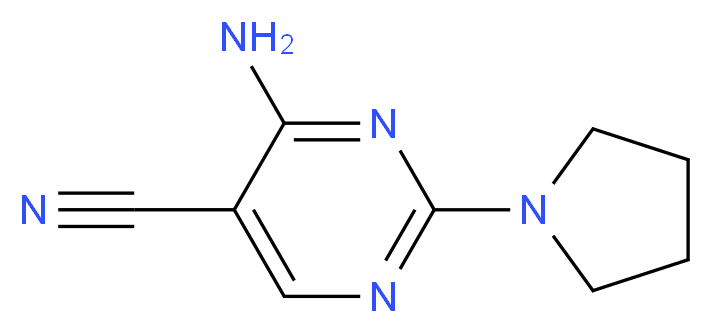 4-amino-2-(1-pyrrolidinyl)-5-pyrimidinecarbonitrile_Molecular_structure_CAS_55441-53-7)