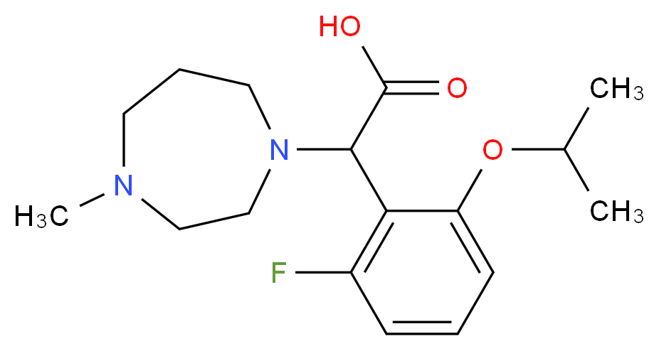 (2-fluoro-6-isopropoxyphenyl)(4-methyl-1,4-diazepan-1-yl)acetic acid_Molecular_structure_CAS_)