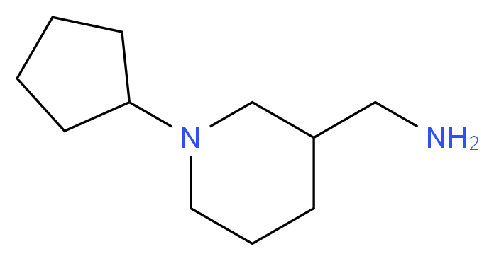 [(1-Cyclopentylpiperidin-3-yl)methyl]amine_Molecular_structure_CAS_)