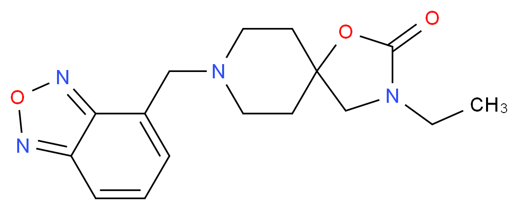 8-(2,1,3-benzoxadiazol-4-ylmethyl)-3-ethyl-1-oxa-3,8-diazaspiro[4.5]decan-2-one_Molecular_structure_CAS_)