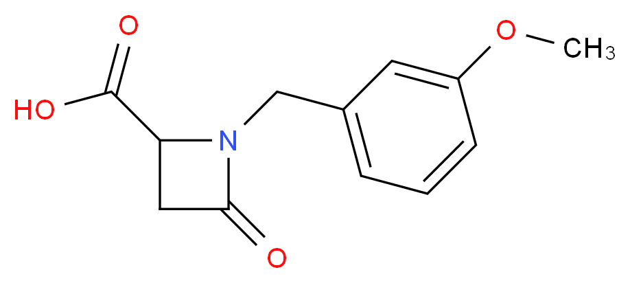 1-(3-Methoxybenzyl)-4-oxo-2-azetidinecarboxylic acid_Molecular_structure_CAS_)