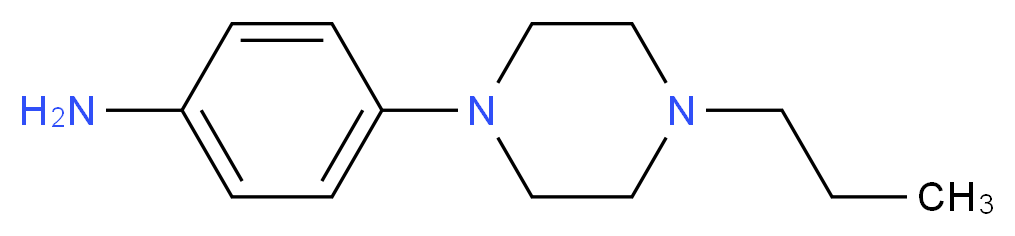 4-(4-Propylpiperazin-1-yl)aniline_Molecular_structure_CAS_)