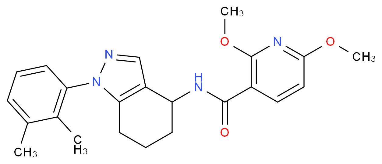 N-[1-(2,3-dimethylphenyl)-4,5,6,7-tetrahydro-1H-indazol-4-yl]-2,6-dimethoxynicotinamide_Molecular_structure_CAS_)