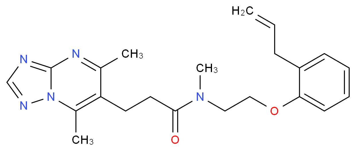 N-[2-(2-allylphenoxy)ethyl]-3-(5,7-dimethyl[1,2,4]triazolo[1,5-a]pyrimidin-6-yl)-N-methylpropanamide_Molecular_structure_CAS_)