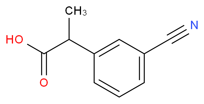 2-(3-cyanophenyl)propanoic acid_Molecular_structure_CAS_)