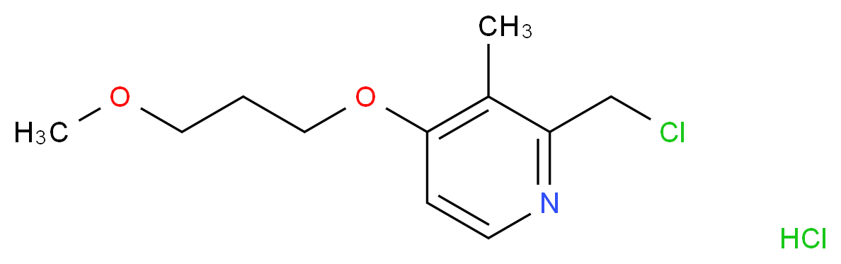 2-(Chloromethyl)-4-(3-methoxypropoxy)-3-methylpyridine hydrochloride_Molecular_structure_CAS_153259-31-5)
