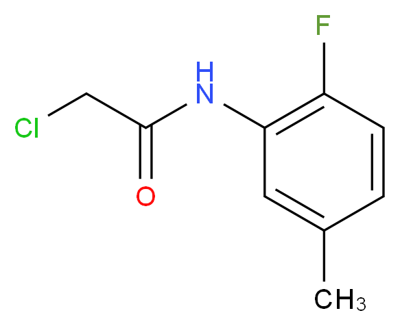 2-chloro-N-(2-fluoro-5-methylphenyl)acetamide_Molecular_structure_CAS_630119-82-3)
