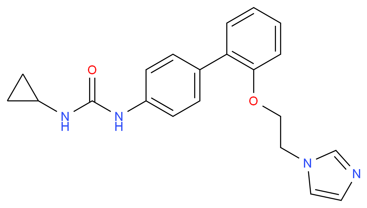 N-cyclopropyl-N'-{2'-[2-(1H-imidazol-1-yl)ethoxy]biphenyl-4-yl}urea_Molecular_structure_CAS_)