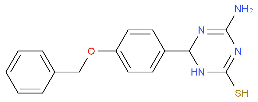 4-Amino-6-[4-(benzyloxy)phenyl]-1,6-dihydro-1,3,5-triazine-2-thiol_Molecular_structure_CAS_)
