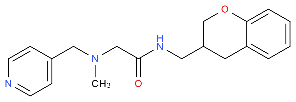N~1~-(3,4-dihydro-2H-chromen-3-ylmethyl)-N~2~-methyl-N~2~-(pyridin-4-ylmethyl)glycinamide_Molecular_structure_CAS_)