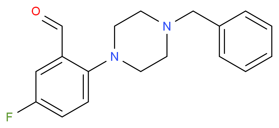 2-(4-Benzyl-1-piperazino)-5-fluoro-benzaldehyde_Molecular_structure_CAS_)